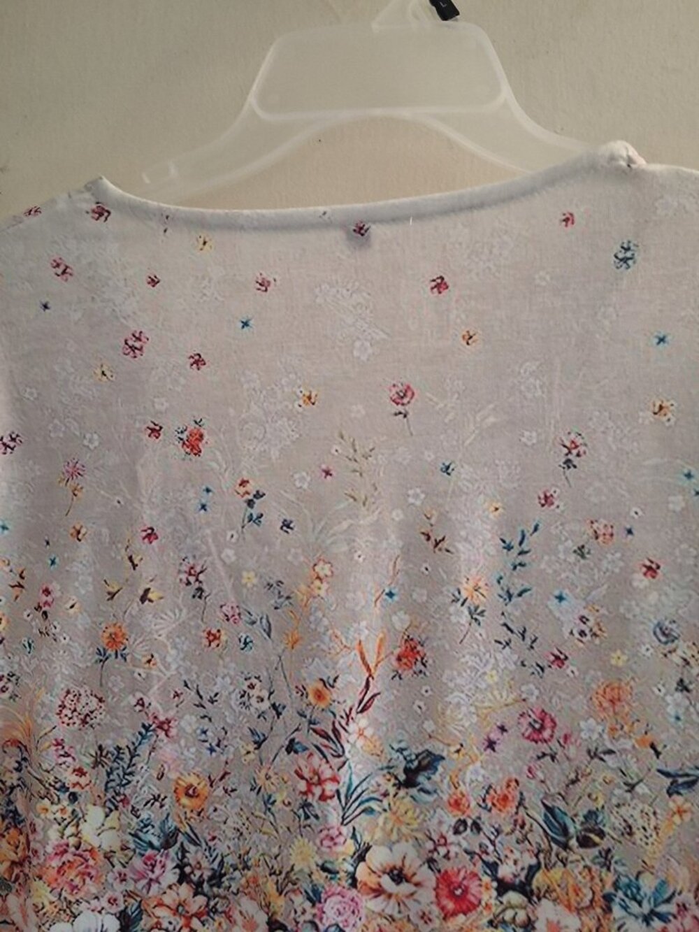 spring henley neck casual print 3/4 length sleeve - Picture 7 of 9